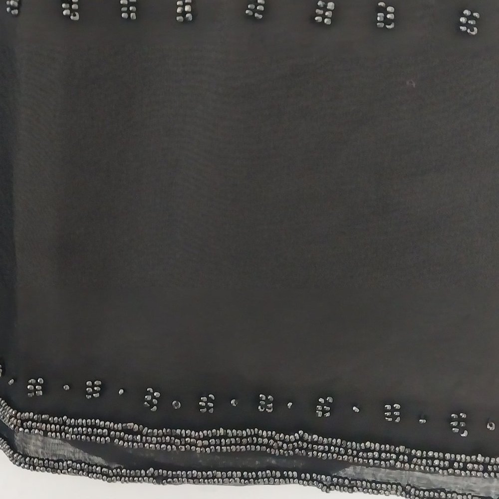 J. Crew Black Silk Mini Skirt with Black Beading Detail - Picture 8 of 8